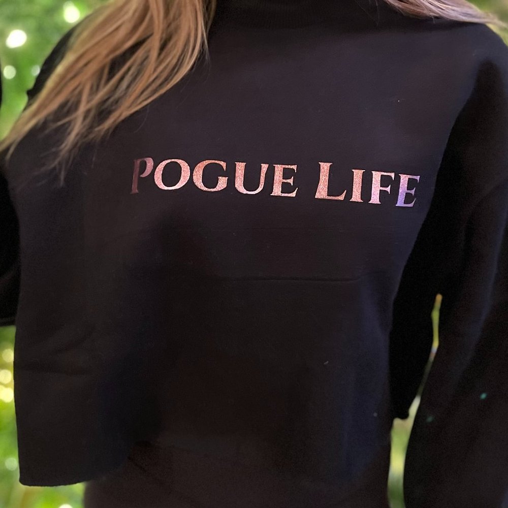 Pogue Life Womens Crop Sweatshirt